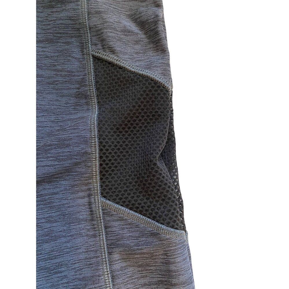 Victorias Secret Pink Ultimate Leggings Women L Gray Mesh Detail Gym Yoga Lounge - Picture 13 of 16